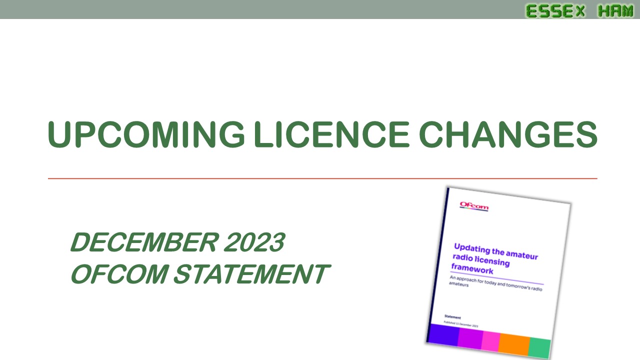 Licence Changes – Ofcom Statement December 2023