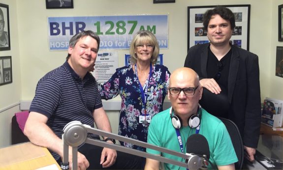 Pete, Jacqui, Alan and Aris at Basildon Hospital Radio - May 2016