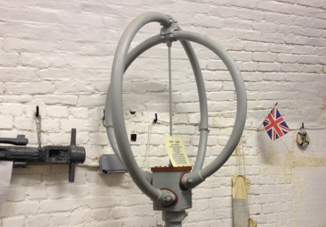 Marconi Type 354N DF antenna on display at Coalhouse Fort
