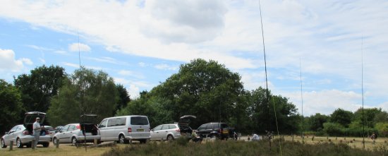 The antenna farm for today's Galleywood Common activities