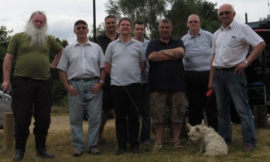 Peter, Graham, Ricky,Pete, Charlie, Mark, James and Dave at Galleywood Common