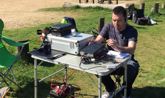 Charlie M0PZT working 15m at Galleywood Common