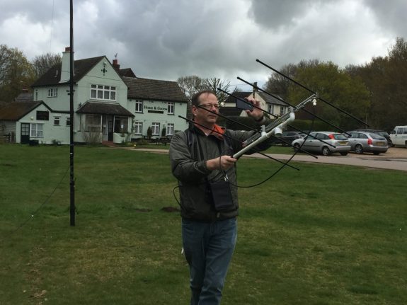 Steve M0SHQ working the SO-50 satellite