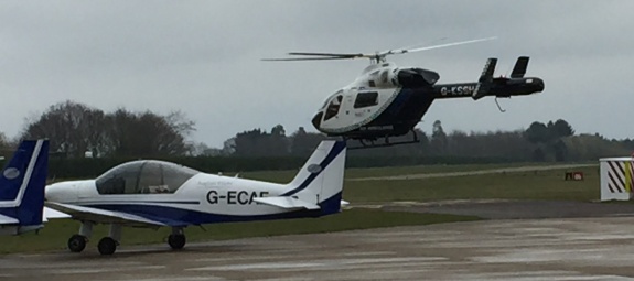 Essex Air Ambulance team taking off