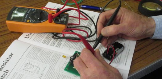 Testing a basic circuit on an Intermediate practical