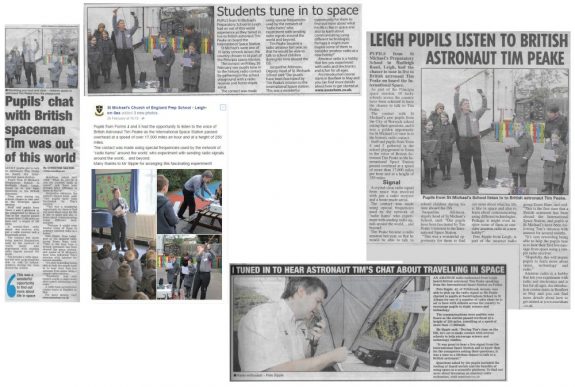 Essex press cuttings of ARISS contacts Jan-May 2016