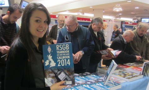 Kelly M6KFA at the RSGB bookstall