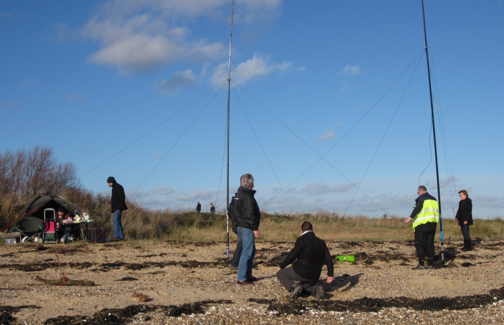 Setting up the antennas