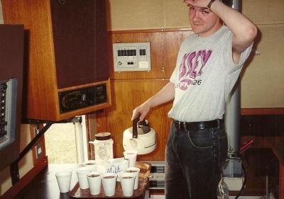 Pete, making the team in the 1990s in the Essex FM OB van