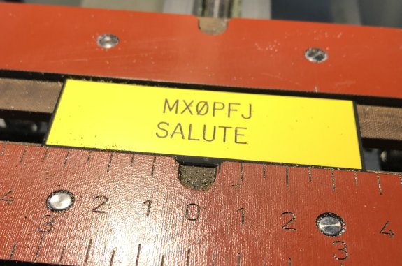 Salute to MX0PFJ