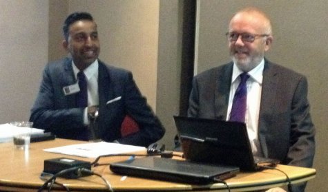 Ofcom's Ash Gohil and Paul Jarvis G8RMM