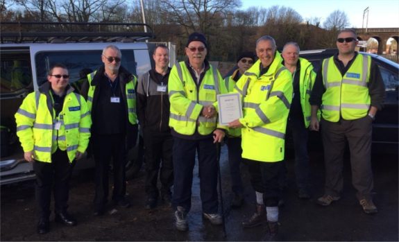 Long-service presentation to Graham at Essex RAYNET