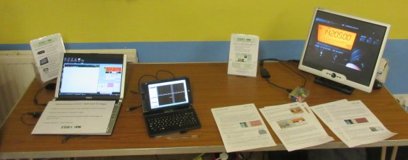 Data, tablet, video and leaflets on the Essex Ham stand