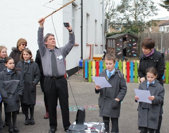 Receiving Tim Peake on 145.800 at St Michael's School in Feb 2016