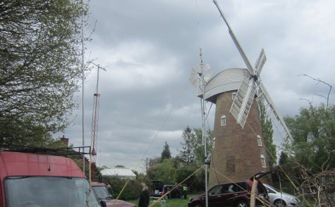 Stock Windmill and the antenna farm