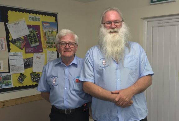 Vic G6BHE and Peter G0DZB from RSGB at Acorns in June 2018