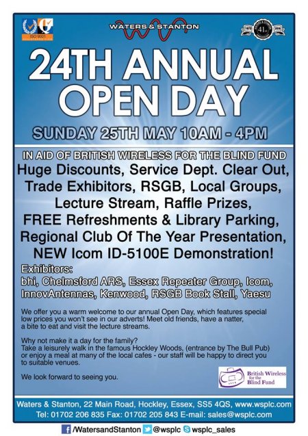 Waters & Stanton Open Day 2015 Leaflet