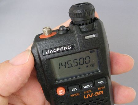 Baofeng UV-3R Top View