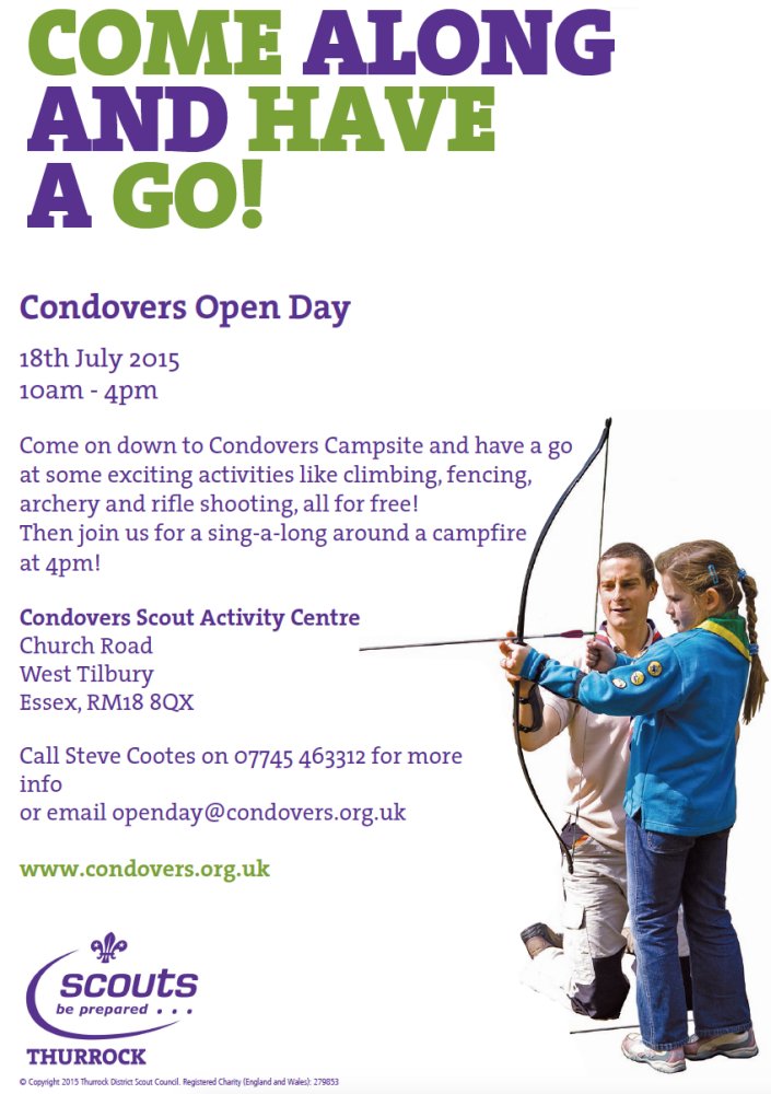 Condovers 2015 Open Day Poster