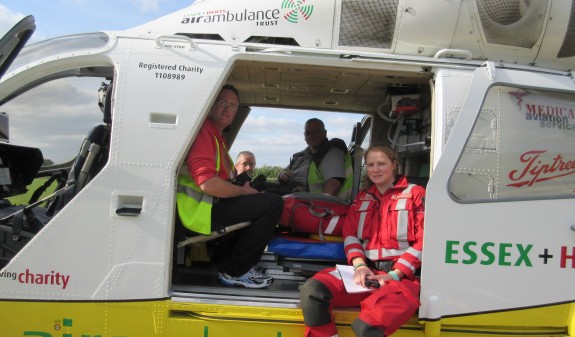 On-board the Essex Air Ambulance