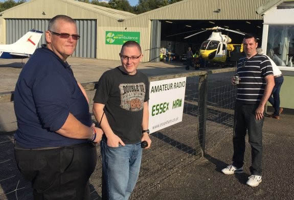 Essex Hams at Earls Colne Airfield, home of the Essex Air Ambulance