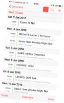 Essex Ham Mobile Calendar