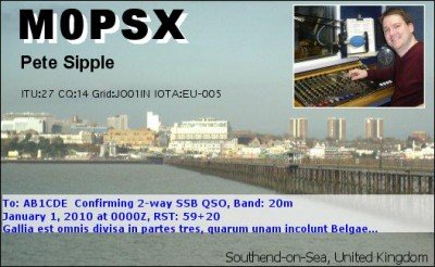 Example of an eQSL card