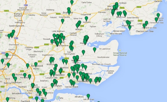 Map of Essex Map Members - January 2015