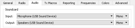 WSJT-X Settings screen (audio)