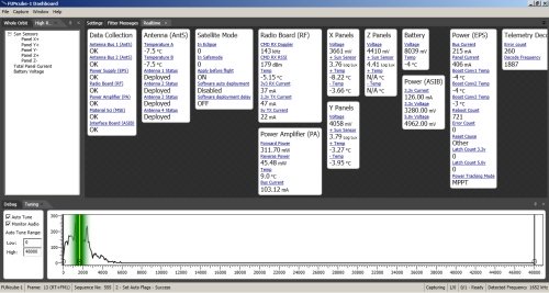 Data being received from FUNCube-1 1028GMT 21 Nov 2013