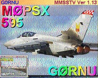 SSTV exchange between M0PSX and G0RNU on 2m today