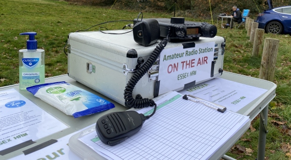 Essex Ham's VHF station at Galleywood Common 12 December 2021