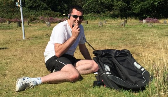 Charlie M0PZT, working 40m HF at Galleywood Common