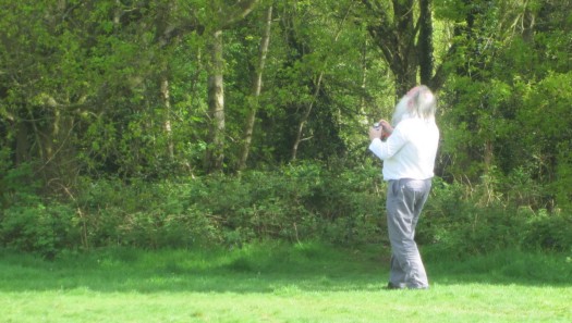 Peter G0DZB catapulting Peter G3SUY's antenna