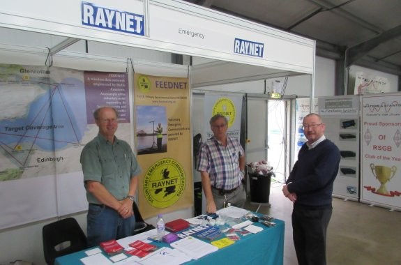 Members from Kent RAYNET, manning the stand at National Hamfest 2015