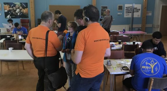 The ICQ Podcast Team in action at Gilwell Park in 2017