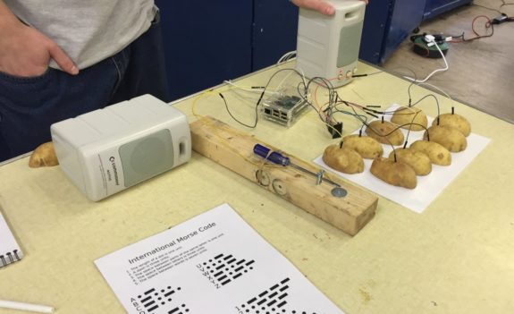 Nick's Morse Key and Muscial Potato ensemble