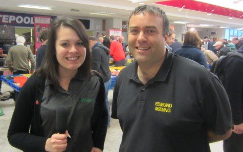 Kelly, interviewing Edmund M0MNG at Kempton Rally 2013