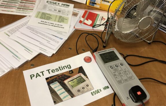 Essex Ham PAT Testing Demo at the Langdon Hills ARC March 2019 Progression Night