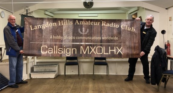 The new Langdon Hills Amateur Radio Club banner