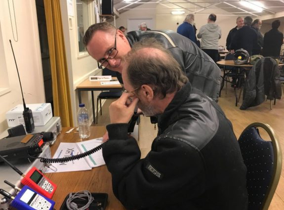 Dave M6ILM and Kristian M0SSK on the LHARC club station