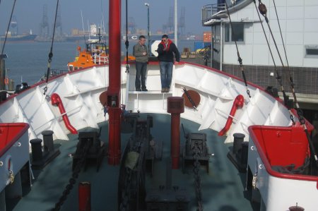 Jim and Steve on the deck of the LV18