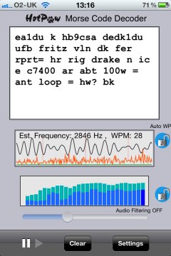 Morse Decoder iPhone App