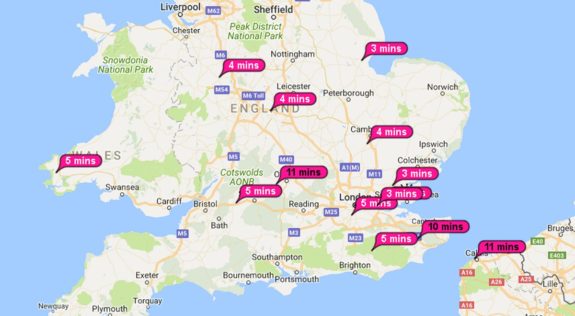 FT8 signals sent from Southend on 2m SSB - 17 March 2018