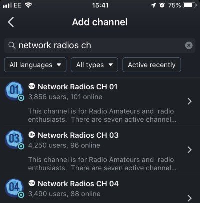 Adding Network Radio CH 01