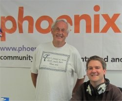 Scott Ross and Pete M0PSX on Phoenix FM