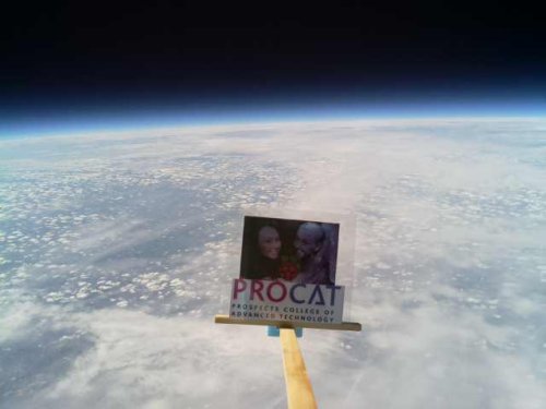 Image from Essex School's High Altitude Balloon Launch