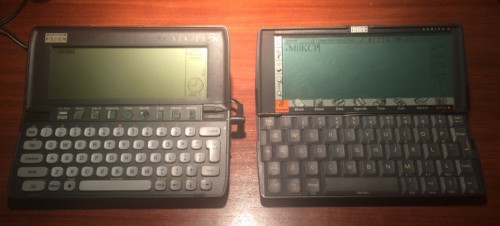 A part of Rob M0KCP's Psion collection