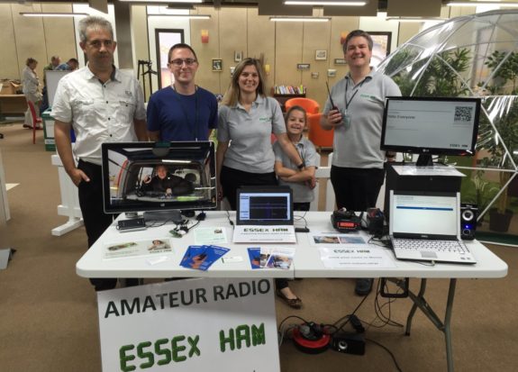 Essex Ham members promoting the hobby at the August 2016 Raspberry Jam