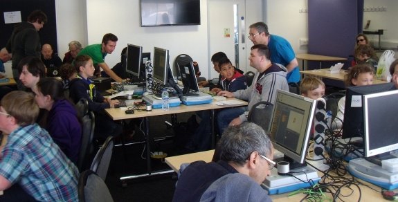 The hackathon at the Southend Raspberry Jam 2015